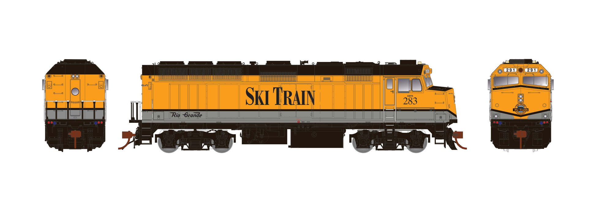 Rapido Trains 083613 HO Denver & Rio Grande F40PH Diesel Locomotive #289