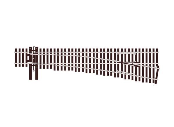 Peco SL-U8361 HO #6 Code 83 Right Hand Unifrog Turnout Streamline