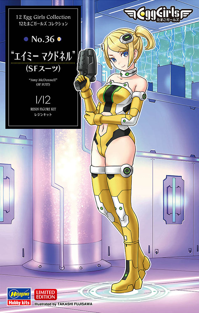 Hasegawa 52352 1:12 No.36 "Amy McDonnell" (SF Suit) Figure Resin Kit