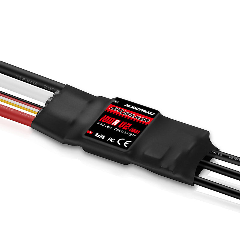 HobbyWing 80060441 Hobbywing Skywalker 3-6S 100A V2 100 Amp Brushless ESC