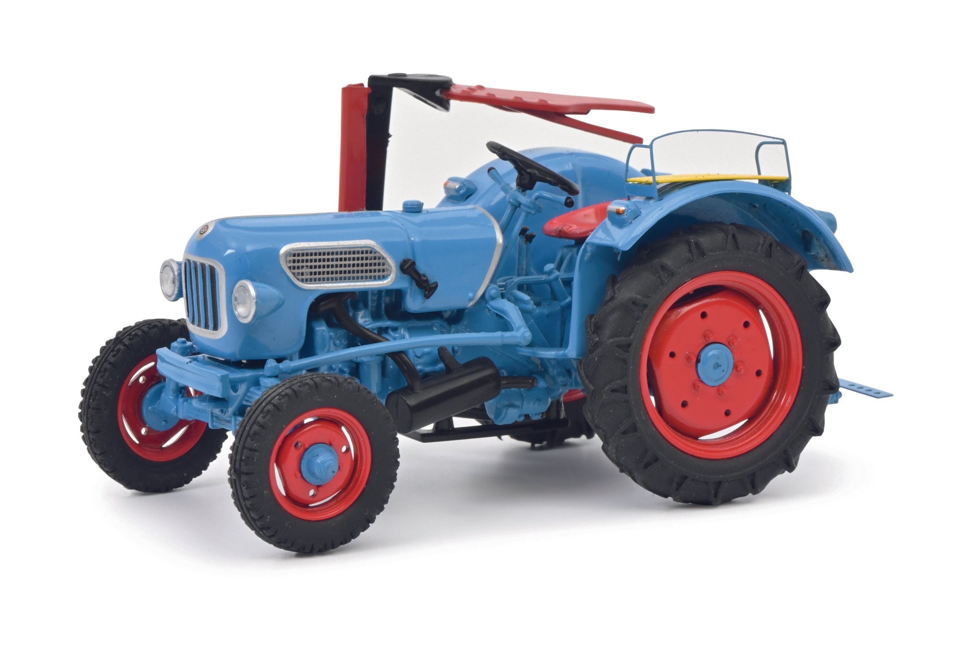 Schuco 450273800 1:43 Eicher Tiger EM200 Tractor with Cutting Bar Diecast Model