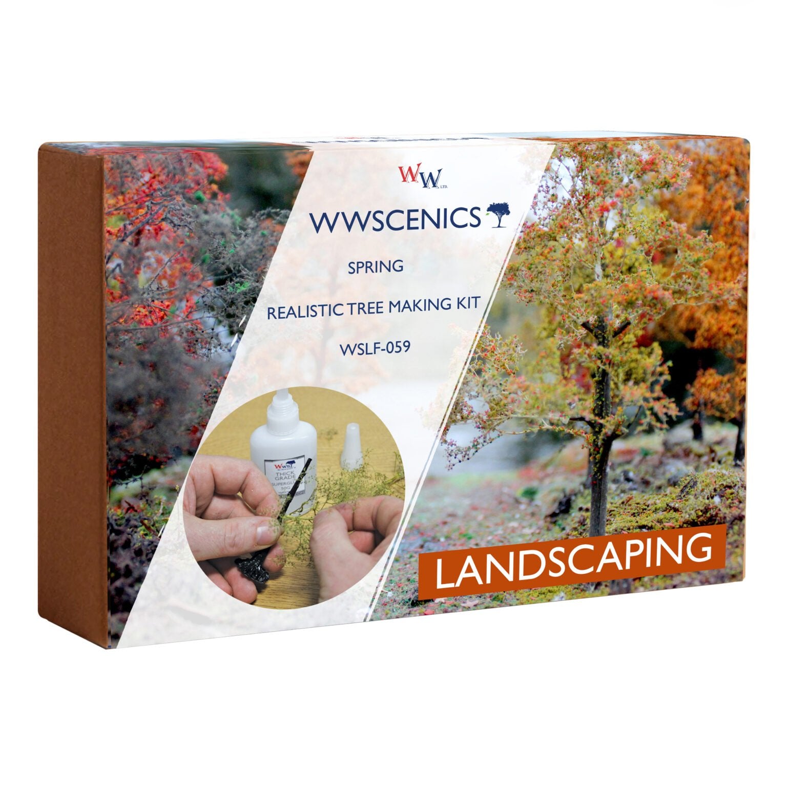 WWScenics WSLF-059 Spring Realistic Tree Making Kit