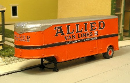 Sylvan Scale Models T-008-2 HO Allied 32' Fruehauf Aerovan Trailer Kit