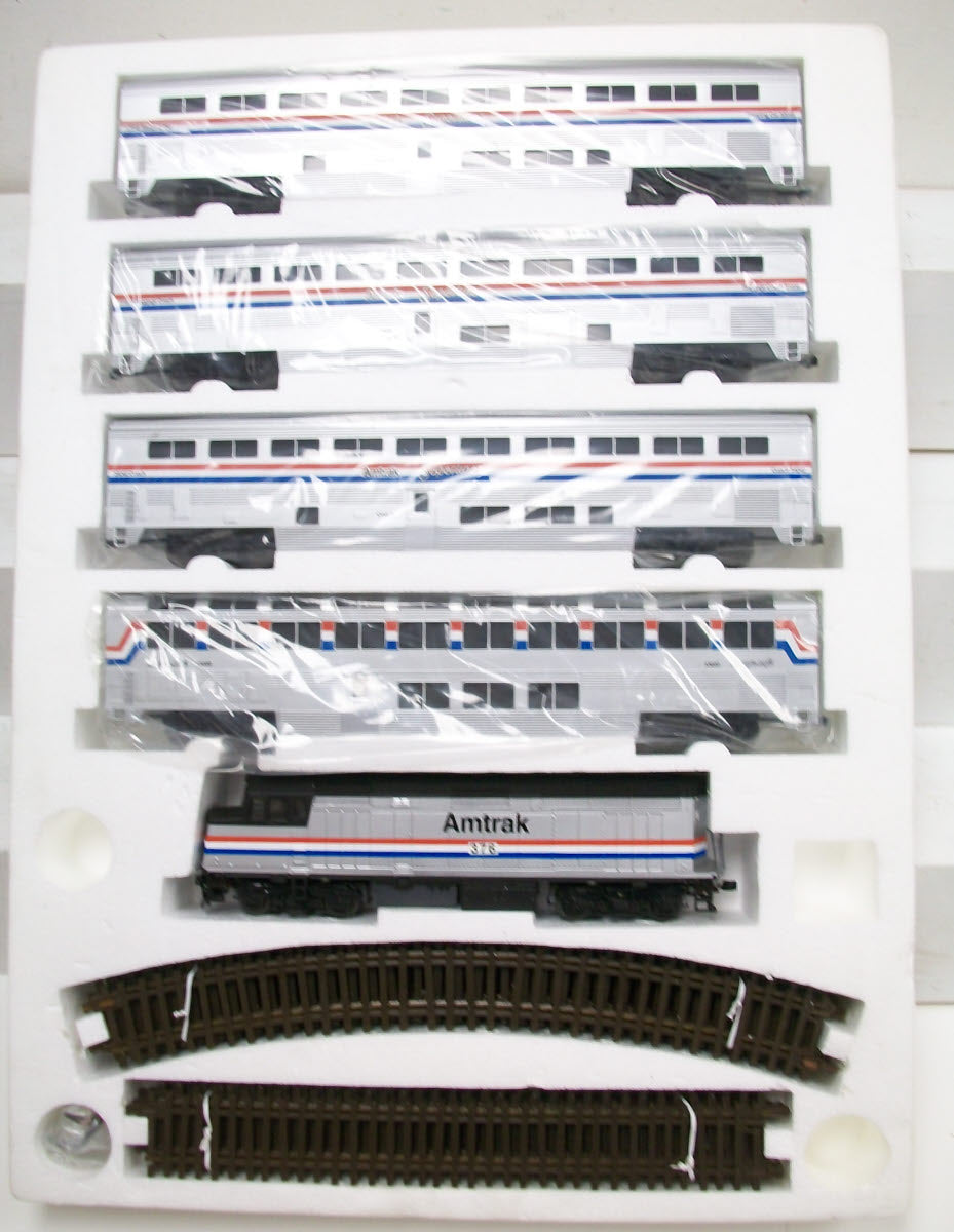 American Models Amtrak Superliner Phase 4 FP-40 S Gauge Diesel Train Set LN/Box