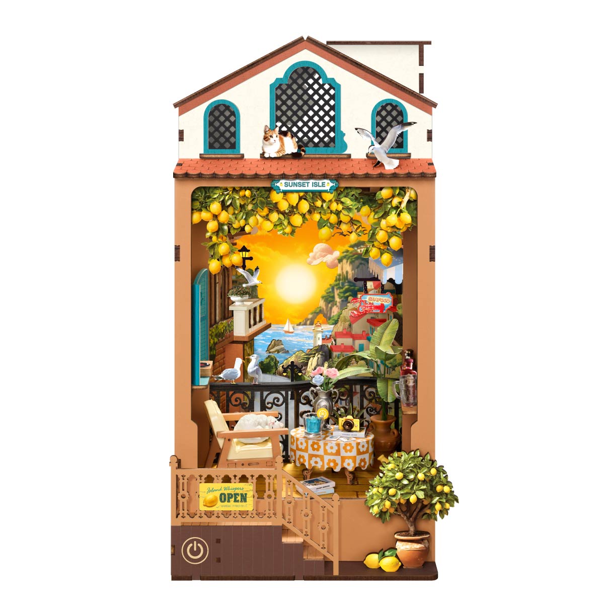 Robotime TGB18 Rolife Sunset Isle DIY Book Nook