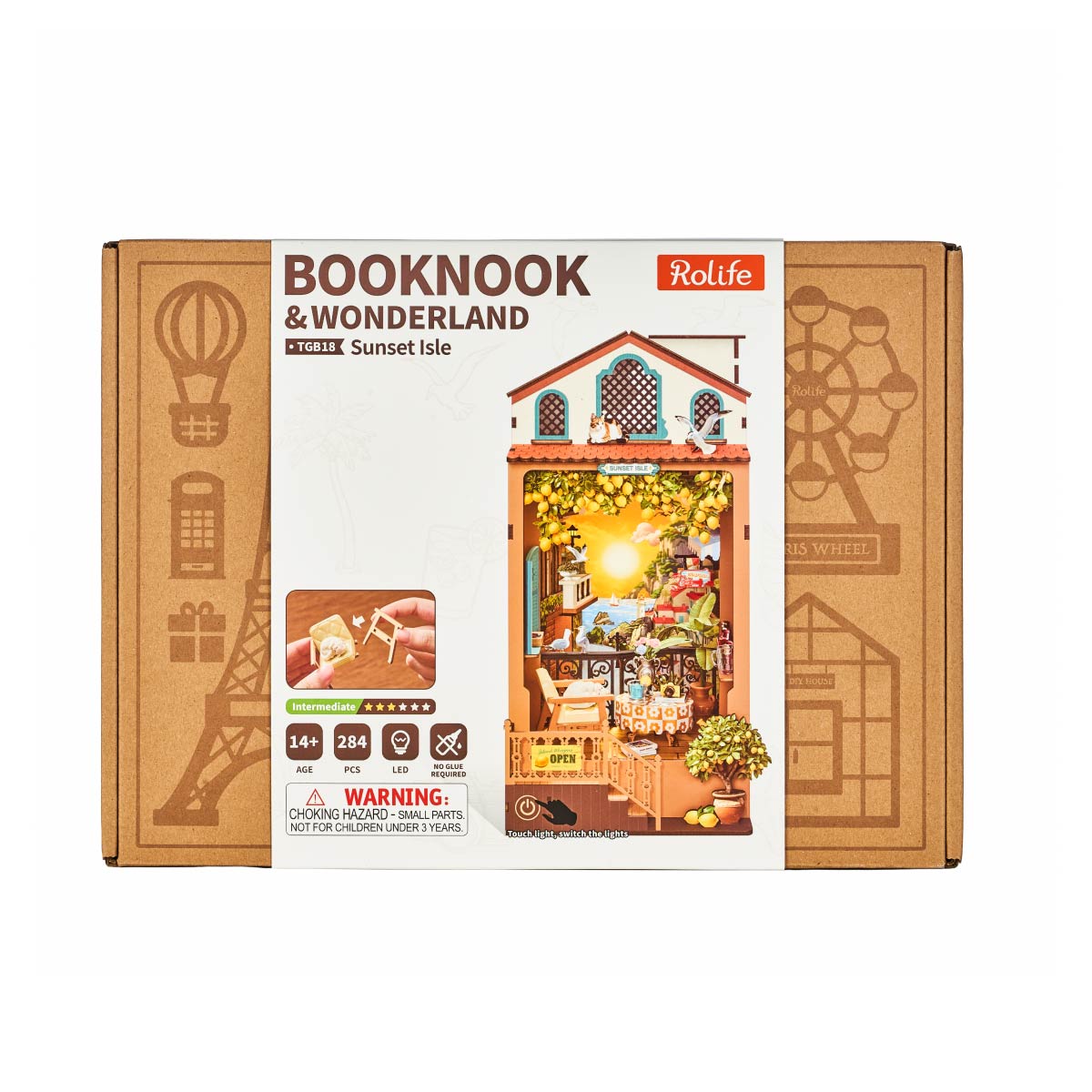 Robotime TGB18 Rolife Sunset Isle DIY Book Nook