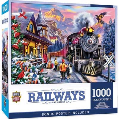 Train Enthusiast Vendors 725144 Railways Alpine Journey Jigsaw Puzzle
