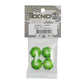 Tekno RC TKR5116BG 1:8 17mm Green Aluminum Serrated Wheel Nuts (Pack of 4)