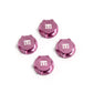 Tekno RC TKR5116BN 1:8 17mm Pink Aluminum Serrated Wheel Nuts (Pack of 4)