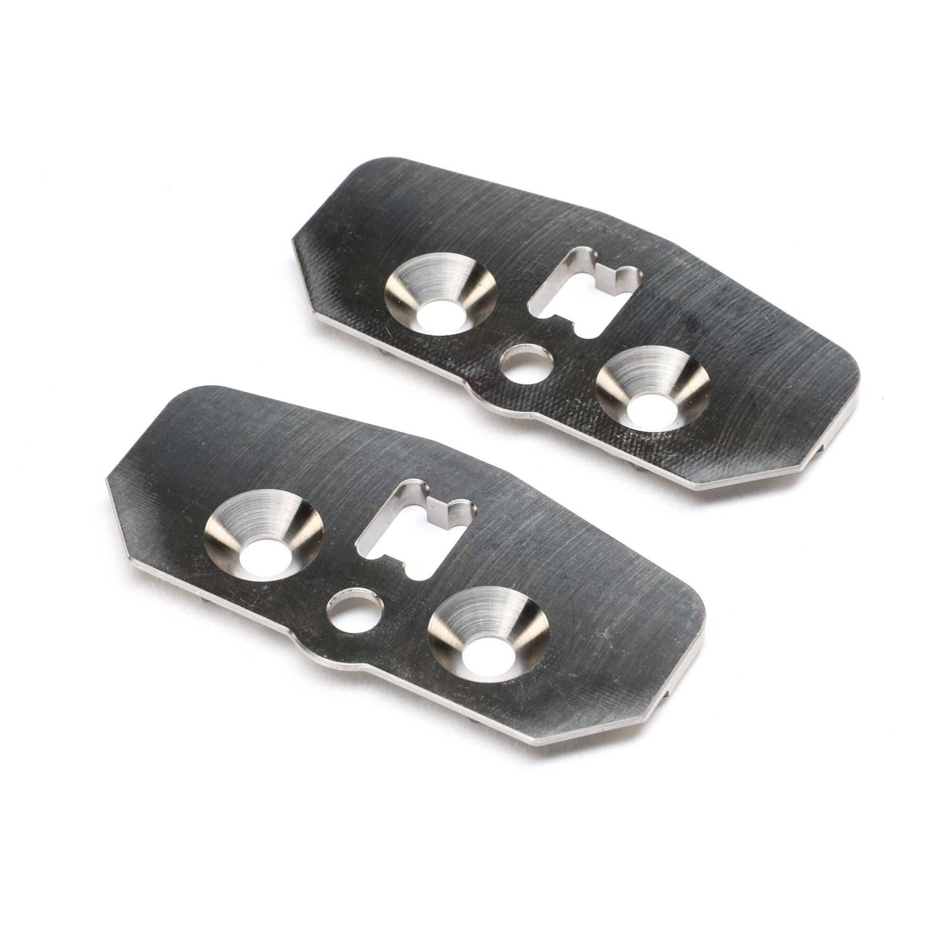 Team Losi Racing TLR-1225 8X 2.0 +2 Ti Adjustable Chassis Skid Plate (Pack of 2)