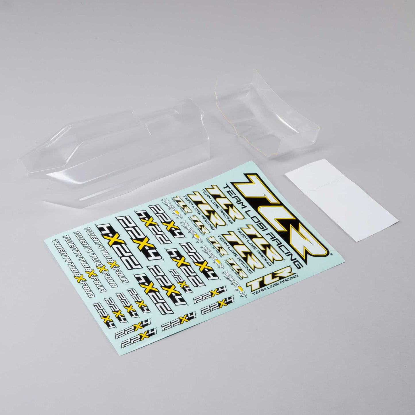 Team Losi Racing TLR230017 1:10 22X-4 Ultra Lightweight Clear Body and Wing