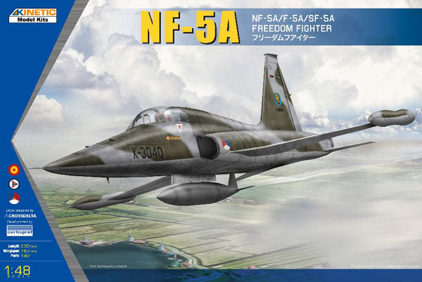 Kinetic 48110 1:48 NF/F/SF-5A Freedom Fighter Military Aircraft Plane Kit