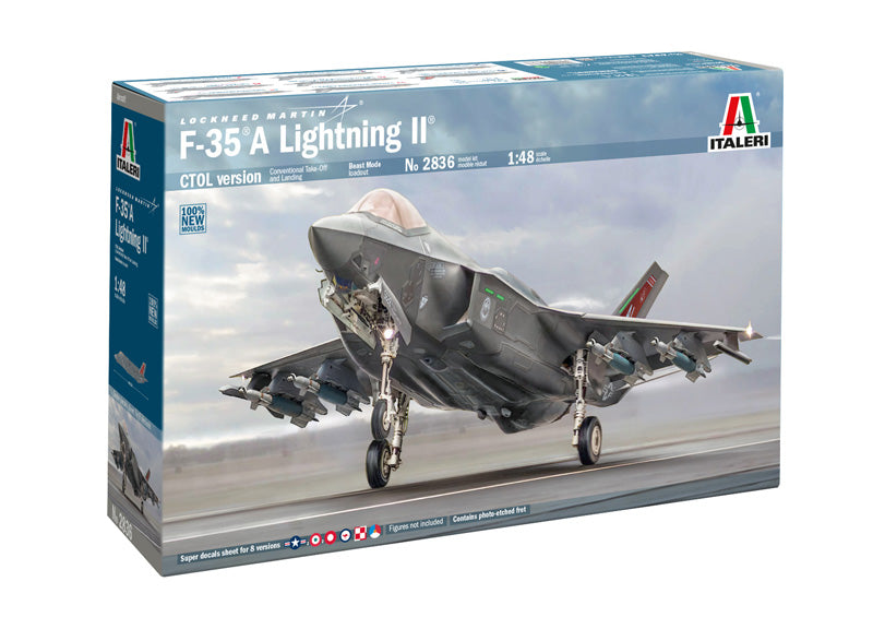 Italeri 2836 1:48 F-35 A Lightning II Fighter Aircraft Plastic Model Kit