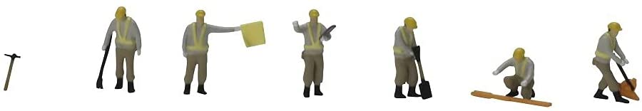 TomyTec 311768 N Track Maintenance Worker with Gray Uniforms Figure (Set of 6)