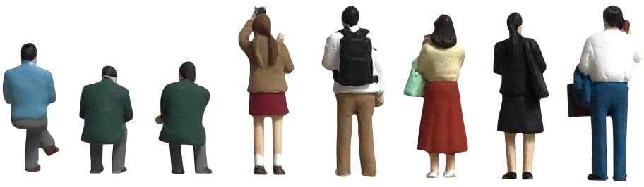 TomyTec 314257 N People Looking at Smart Phones Figures (Set of 8)