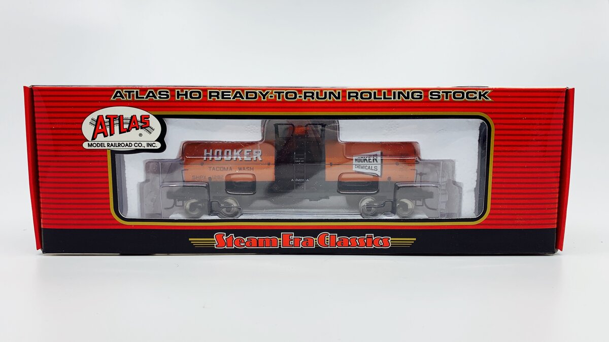 Atlas 1067-2 HO Hooker Chemicals - Tacoma 11,000 Gallon Tank Car #1282 MT/Box