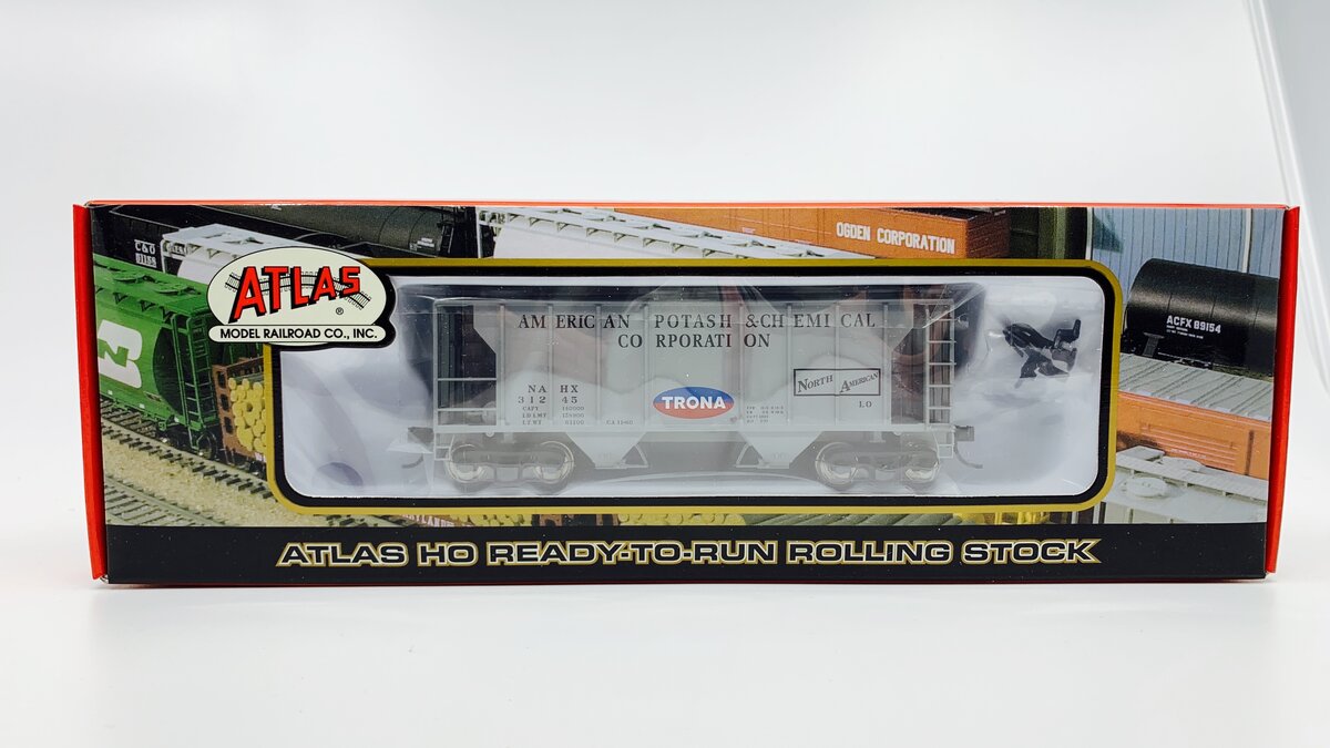 Atlas 1834-3 HO Scale American Potash PS-2 Covered Hooper #31245 MT/Box