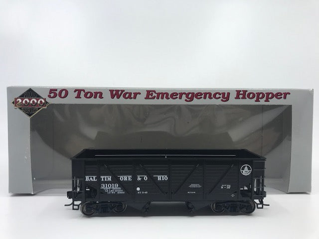 Proto 2000 23837 HO Scale Baltinore & Ohio 50 Ton War Emergency Hopper #31019 LN/Box