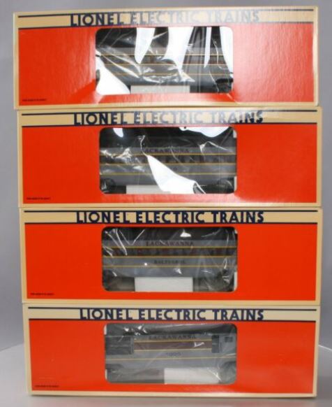 Lionel 6-19130 O Gauge Lackawanna 4-Car Passenger Set LN/Box