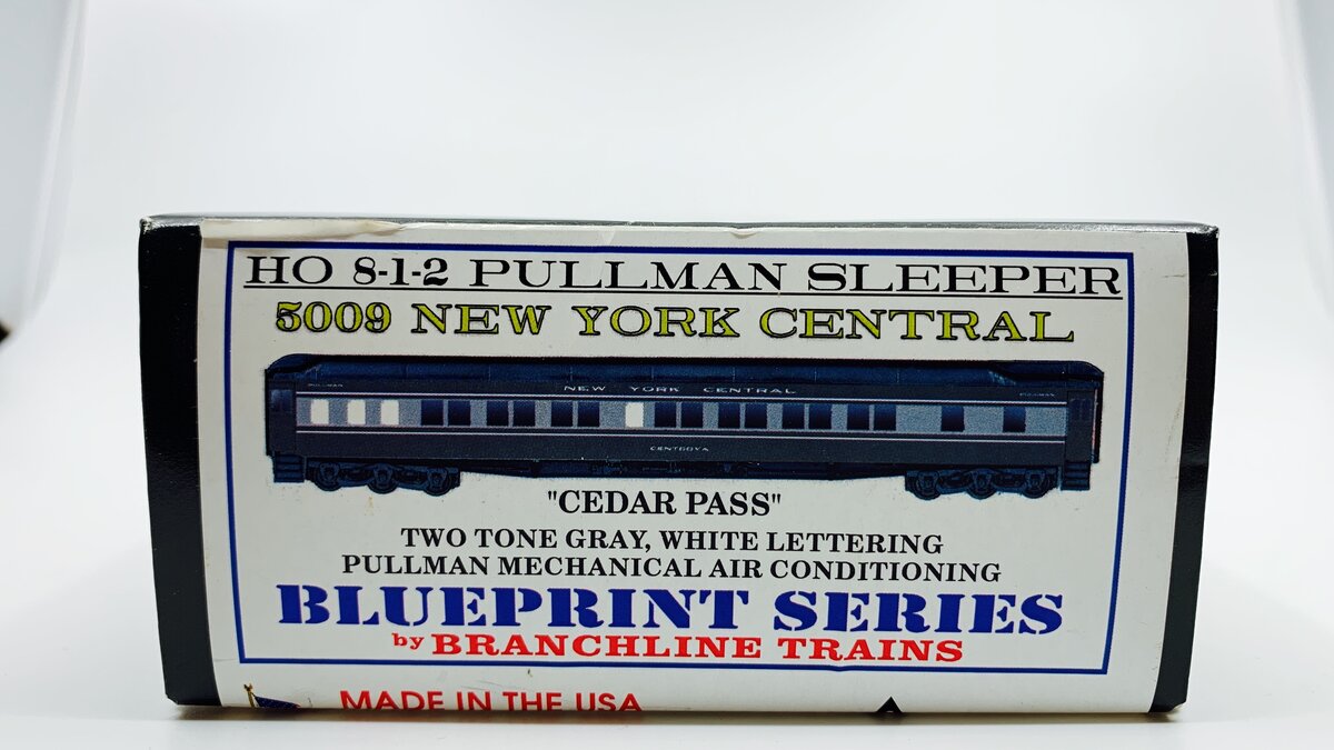Branchline Trains 5009 HO NYC 8-1-2 Pullman Sleeper Kit