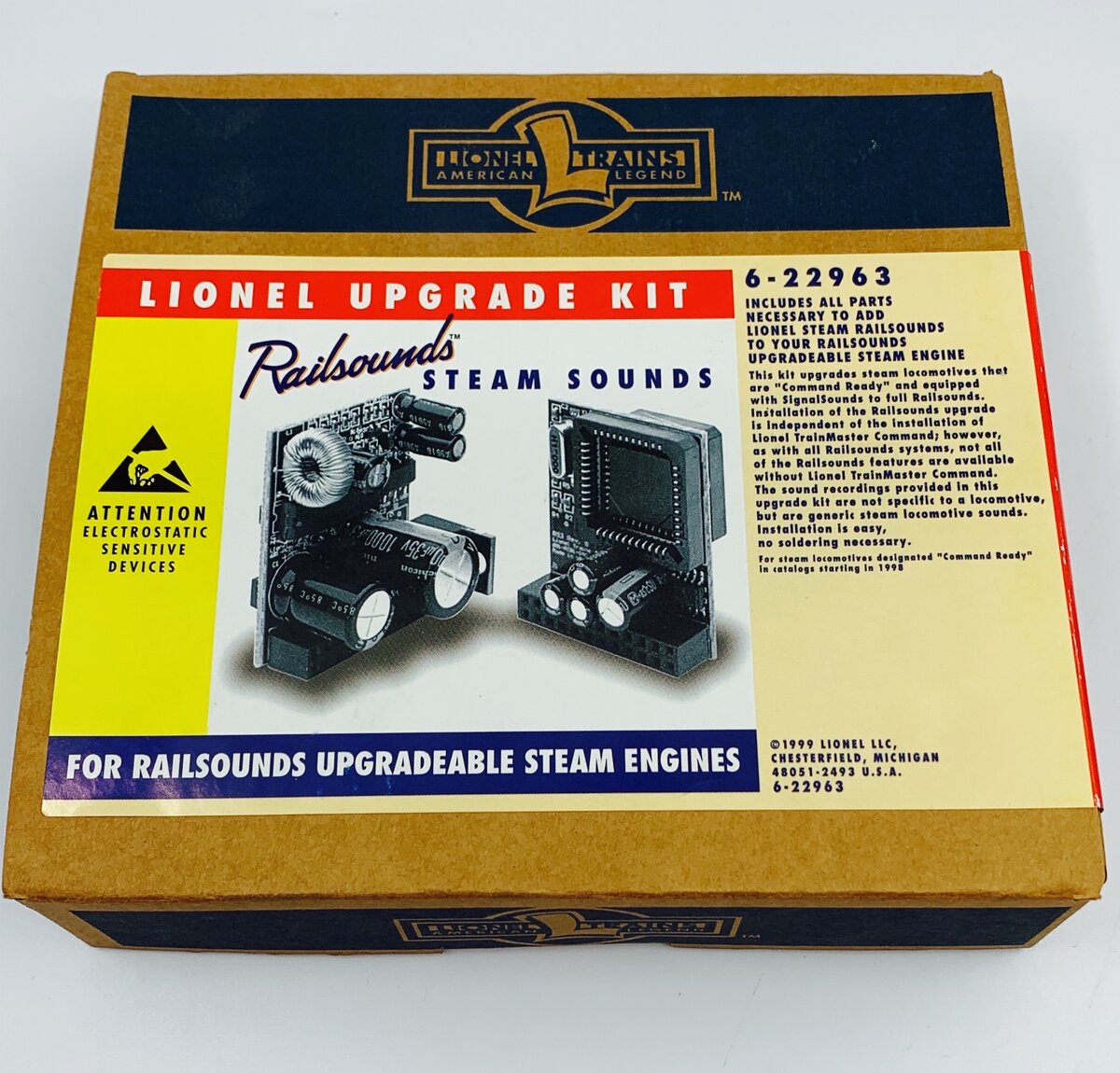 Lionel 22963-3 Steam Locomotive Railsounds Upgrade Kit