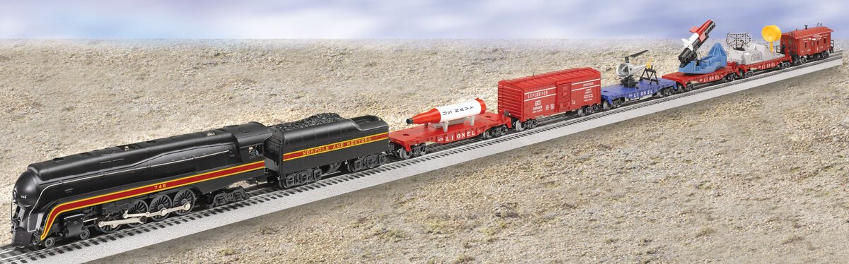Lionel 6-31754 O Gauge PWC N&W Space-Freight Steam Train Set #2545WS LN/Box