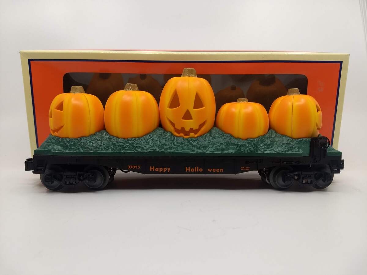 Lionel 6-37015 O Gauge Jack-O-Lantern Flatcar #37015 LN/Box