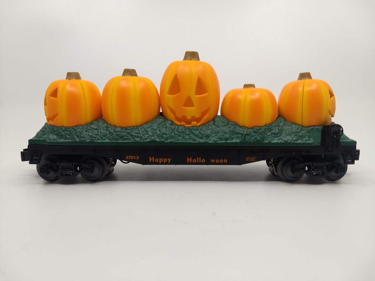 Lionel 6-37015 O Gauge Jack-O-Lantern Flatcar #37015 LN/Box