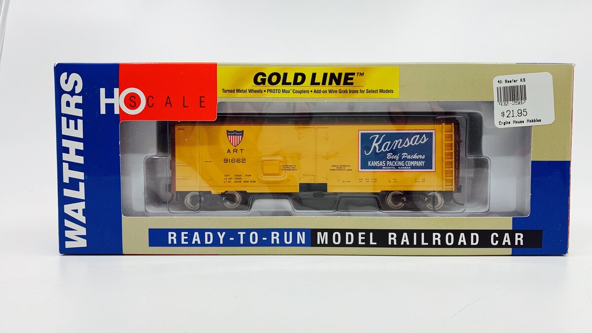 Walthers 932-2587 HO Kansas (ART) 40' Meat Reefer #91662 LN/Box