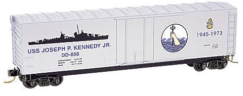 Micro-Trains 03800404 N Scale USS J.P. Kennedy, Jr. 50' Standard Boxcar #DD-850 LN/Box