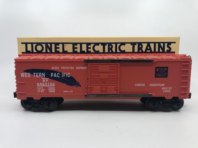 Lionel 6-19260 O Gauge Western Pacific Orange with Blue Feather Boxcar # 6464100 LN/Box