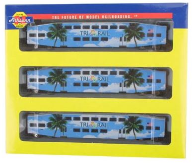 Athearn 10165 N Scale Tri Rail Passenger Set