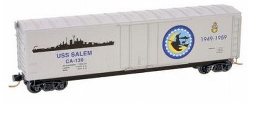 Micro-Trains 03800405 N Scale Navy Series USS Salem 50' Standard Boxcar #CA-139 NIB
