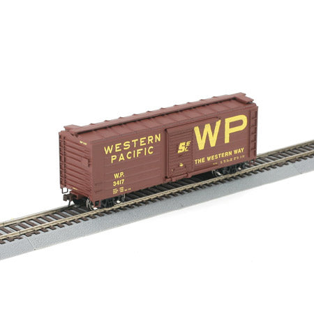 Athearn 92800 HO Scale Western Pacific 40'' Horizontal Rib Box Car #3417