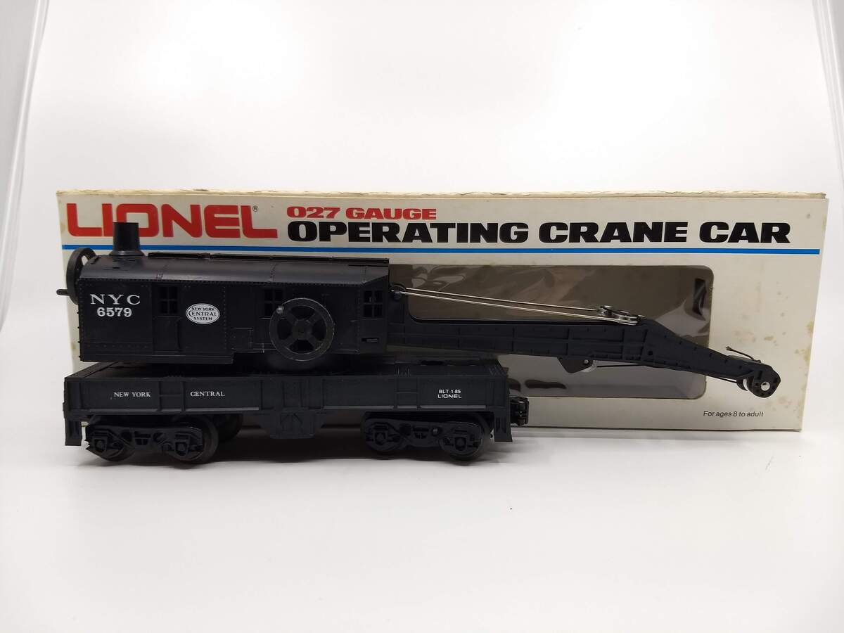 Lionel 6-6579 O Gauge New York Central 4-Wheel Crane Car #6579