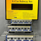 MTH 30-2122-1 O Gauge MTA New York City R-42 Subway Car Set w/PS1 EX/Box
