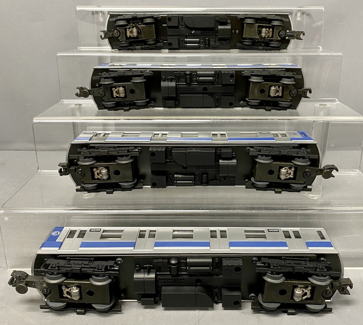 MTH 30-2122-1 O Gauge MTA New York City R-42 Subway Car Set w/PS1 EX/Box