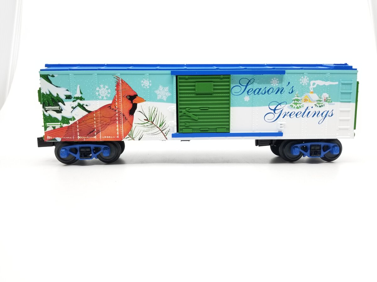 MTH 30-74657 O Gauge Seasons Greetings Box Car NIB