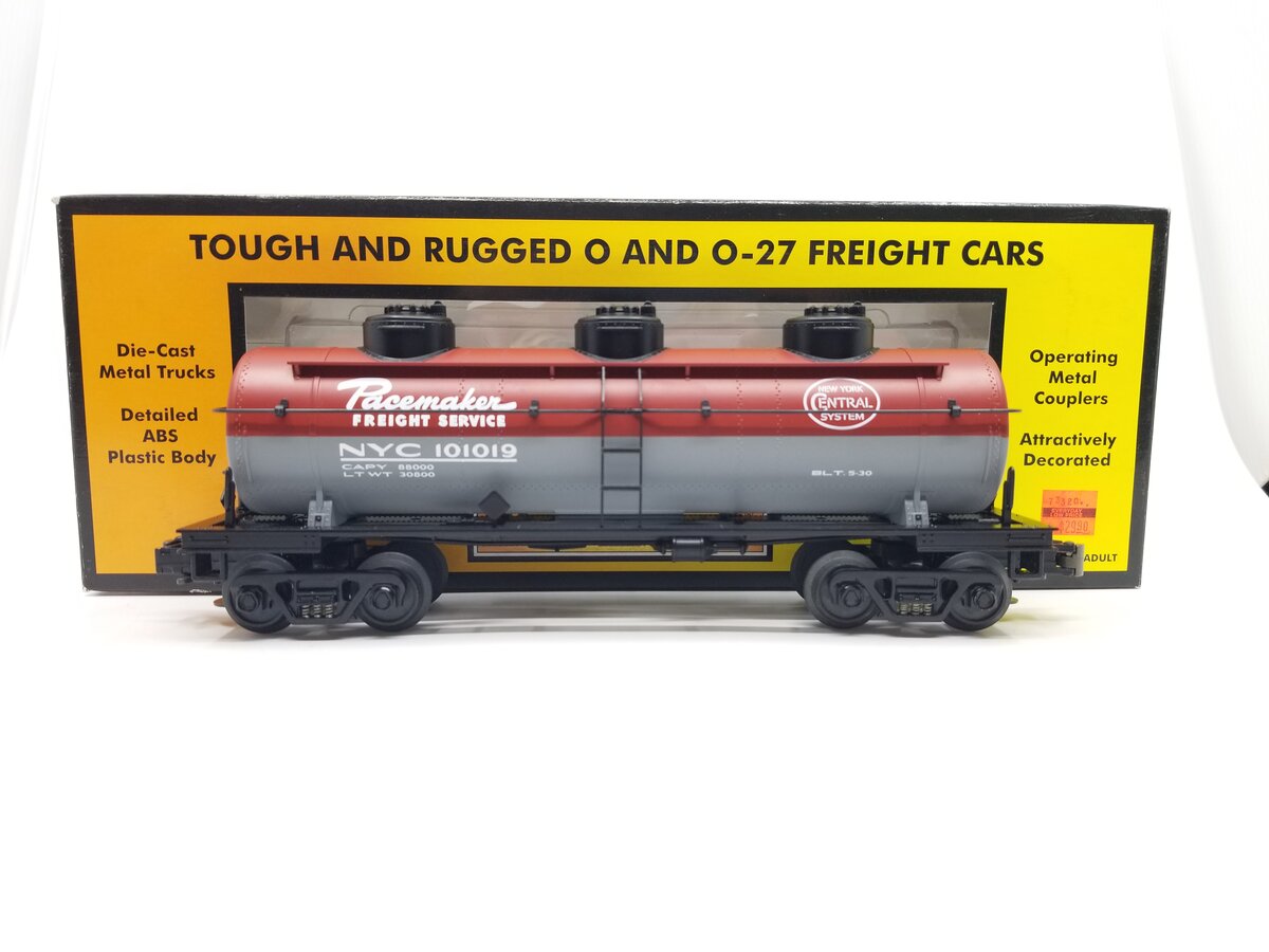 MTH 30-7332 O New York Central 3 Dome Tank Car #101019 LN/Box
