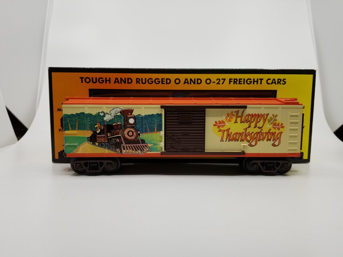 MTH 30-74533 Happy Thanksgiving Boxcar LN/Box