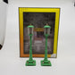 MTH 30-1083 O Light Green #56 Gas Lamp Set (Pack of 2) EX/Box