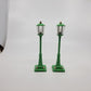MTH 30-1083 O Light Green #56 Gas Lamp Set (Pack of 2) EX/Box