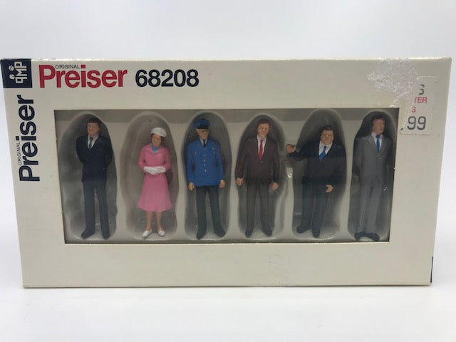 Preiser 68208 O Standing Pedestrians Figures (Set of 6) NIB