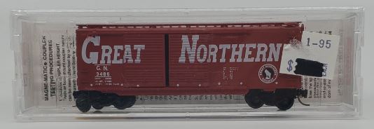 Micro-Trains 02300220 N Great Northern 40' Standard Double Door Boxcar #3486