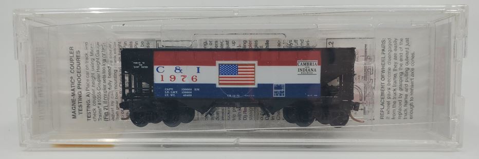 Micro-Trains 05500430 N Cambria & Indiana 33' Twin Bay Offset Side Hopper #1976 LN/Box