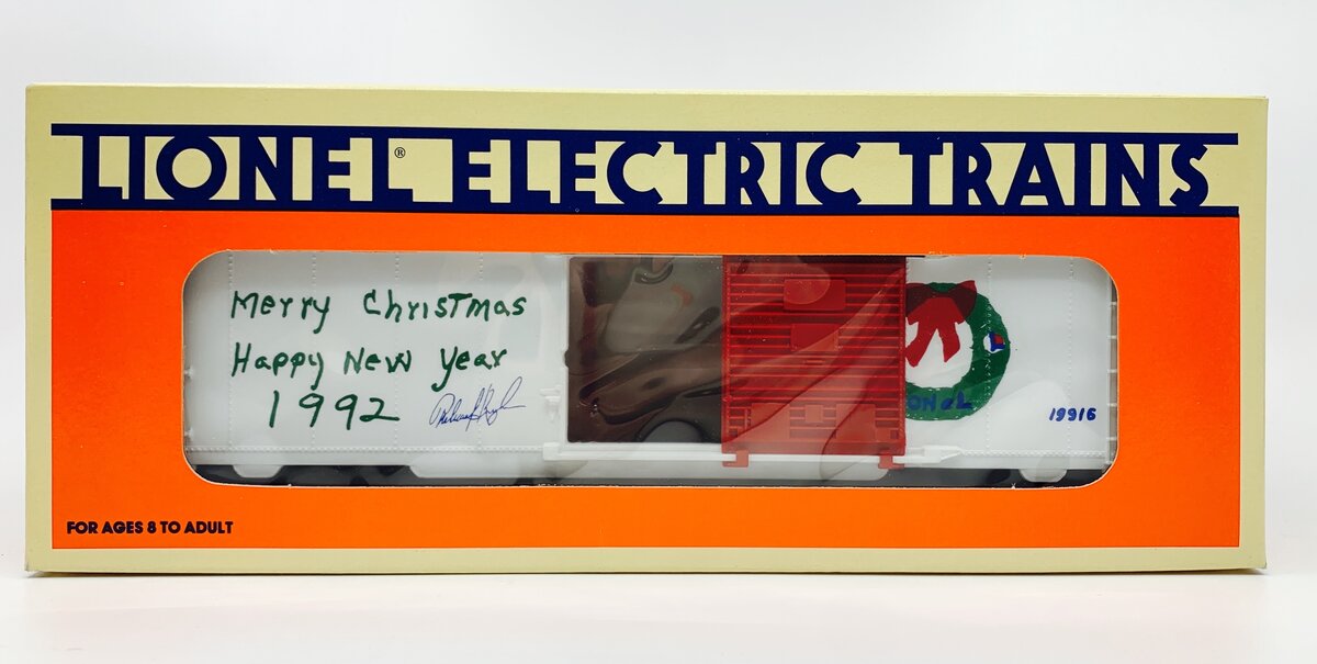 Lionel 6-19916 O Gauge 1992 Employee Christmas Boxcar LN/Box