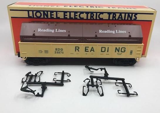 Lionel 6-17405 O Gauge Reading Gondola with Coil Covers #24876 EX/Box