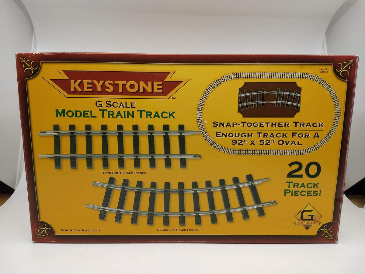 Keystone Locomotive 32004 G Scale Model Train Track Pack of Straight and Curve NIB