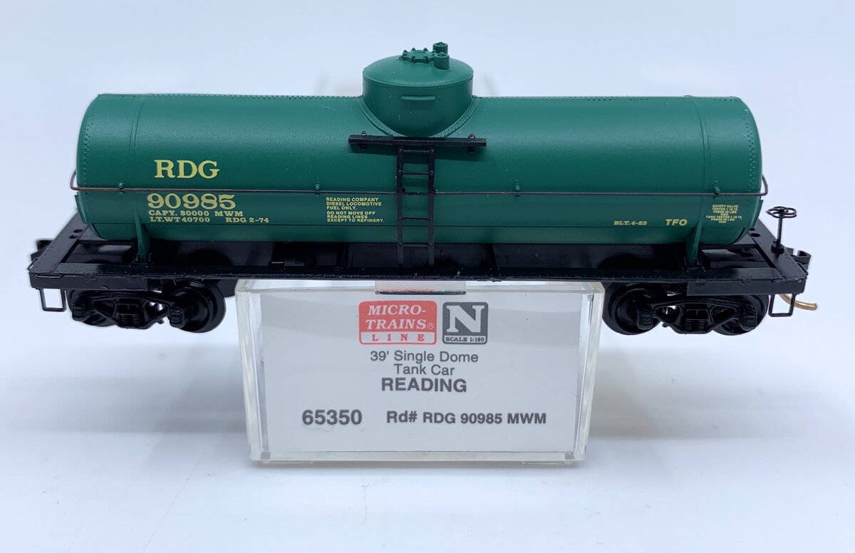 Micro-Trains 06500350 N Scale Reading 39' Single Dome Tank Car #90985