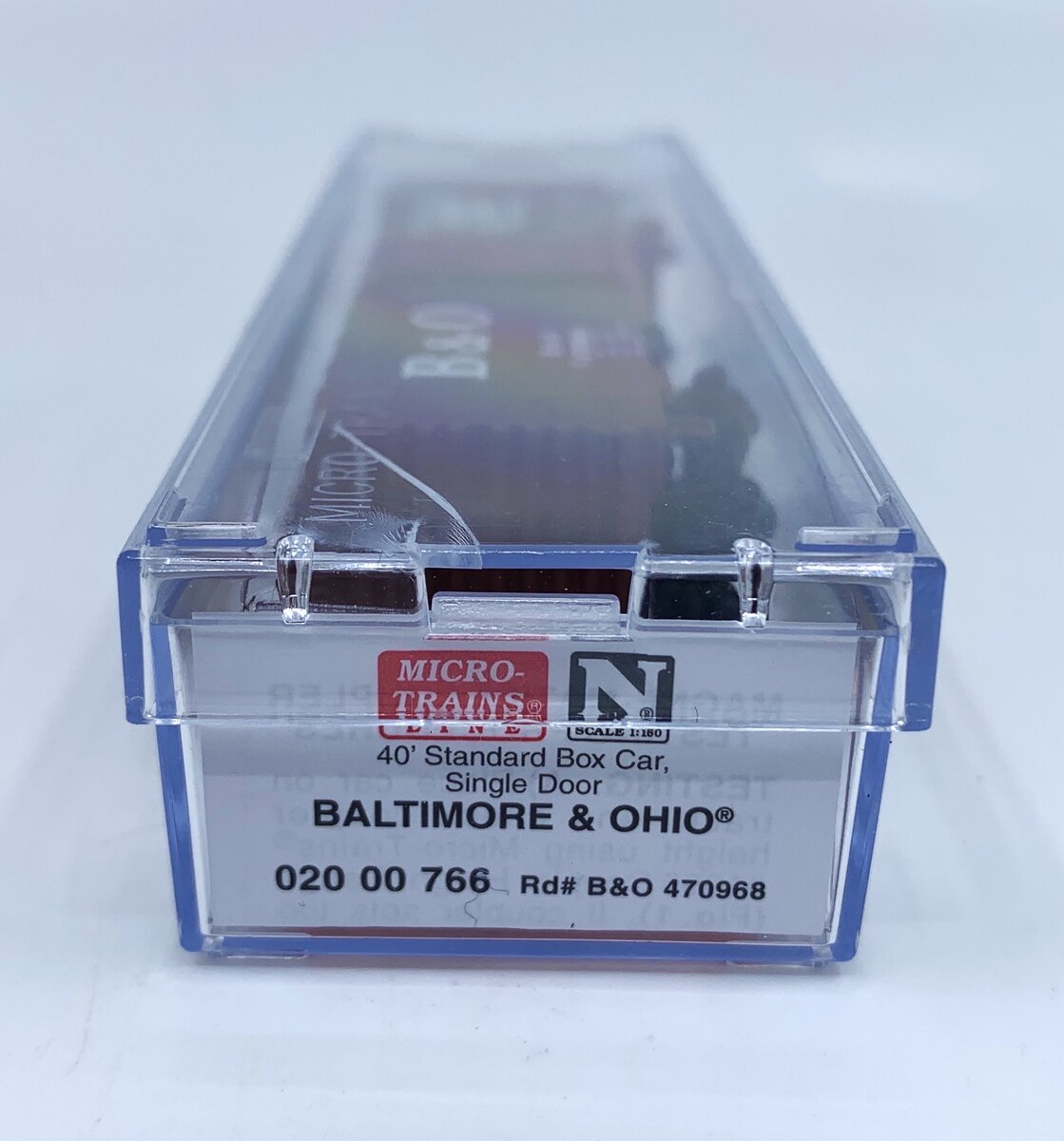 Micro-Trains 02000766 N Baltimore & Ohio 40' Standard Single Door Boxcar #470968